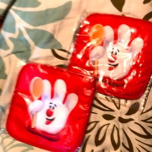 Two hamburger helper pot holders
